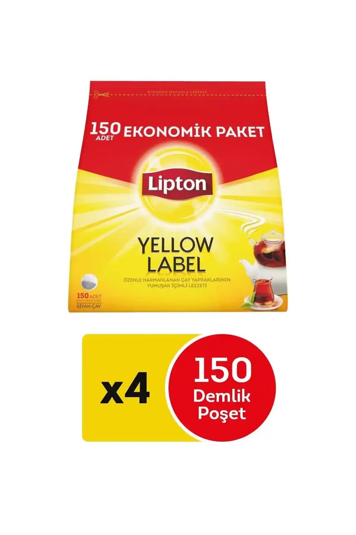 Lipton Demlik Poşet Çay 150'li: Günlük Pratik ve Lezzetli Çay Deneyimi