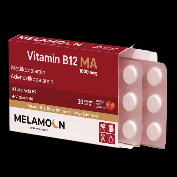Melamoon B12 Vitamini Takviyesi: Enerji ve Sinir Sağlığını Destekleyen Güvenilir Ürün