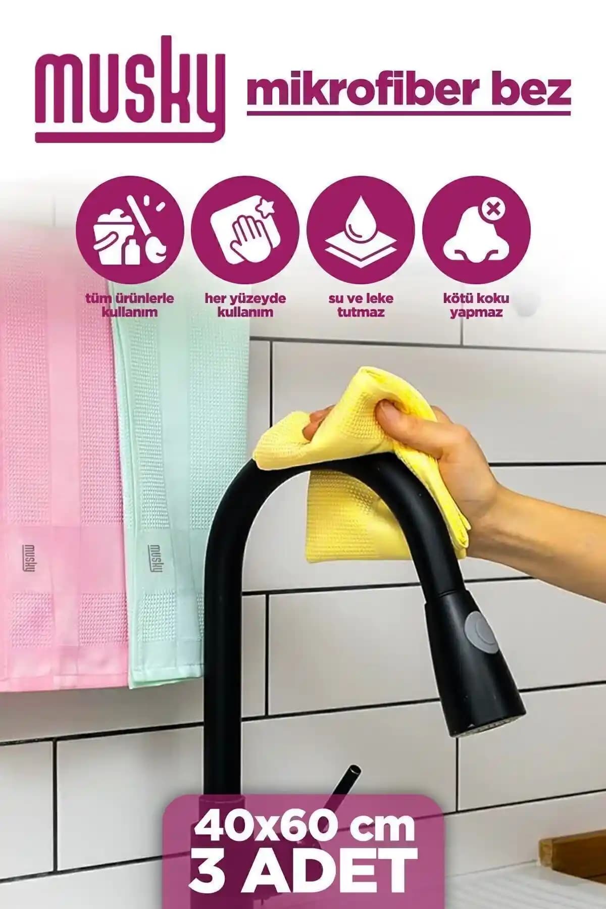 Musky Mikrofiber Bezlerin Özellikleri ve Temizlikte Kullanım Alanları
