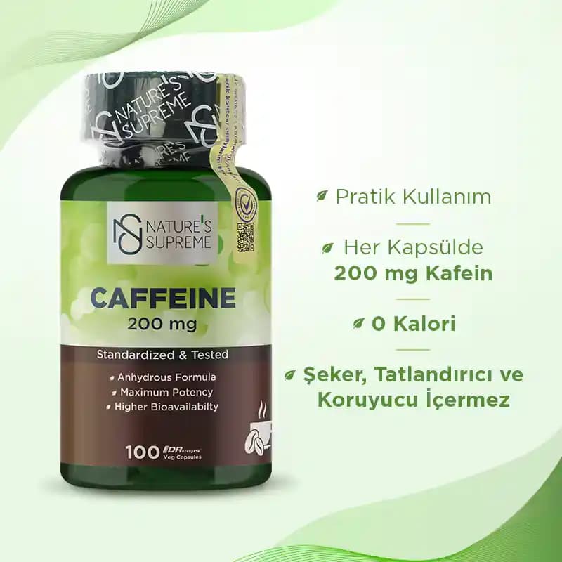 Nature's Supreme Kafein ile Doğal ve Güvenilir Enerji Kaynağı Seçenekleri