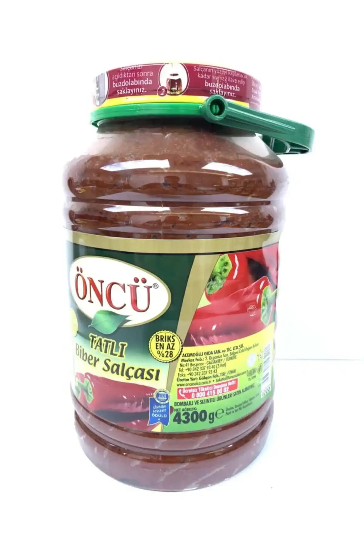 Öncü Salça 4300 Gr: Büyük Boy Ambalaj ile Ekonomik ve Pratik Kullanım