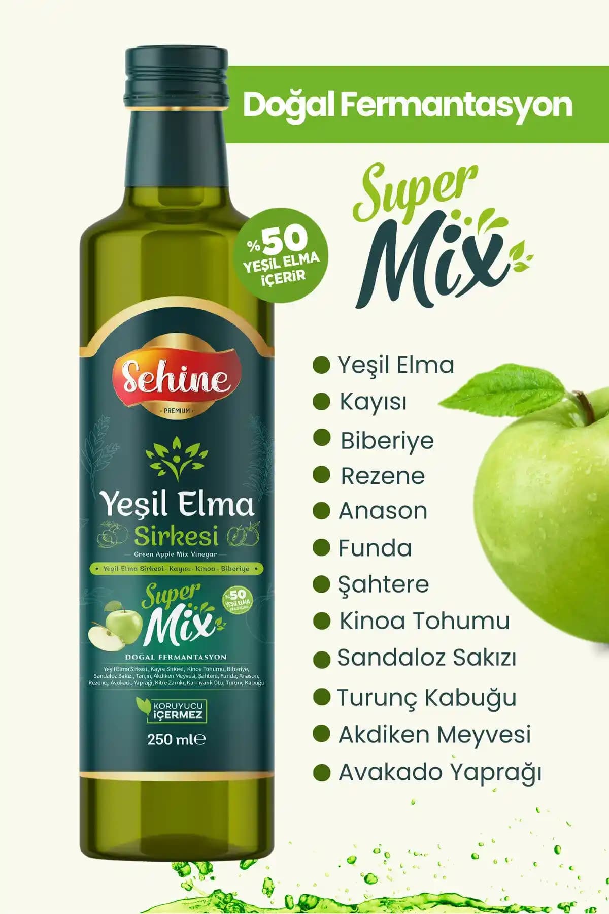 Yeşil Elma Sirkesi: Doğal ve Çok Yönlü Kullanımıyla Sağlıklı Yaşam Destekçisi