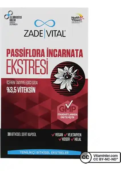 Zade Vital Passiflora ile Doğal Rahatlama ve Uyku Desteği Sağlayan Bitki Takviyesi