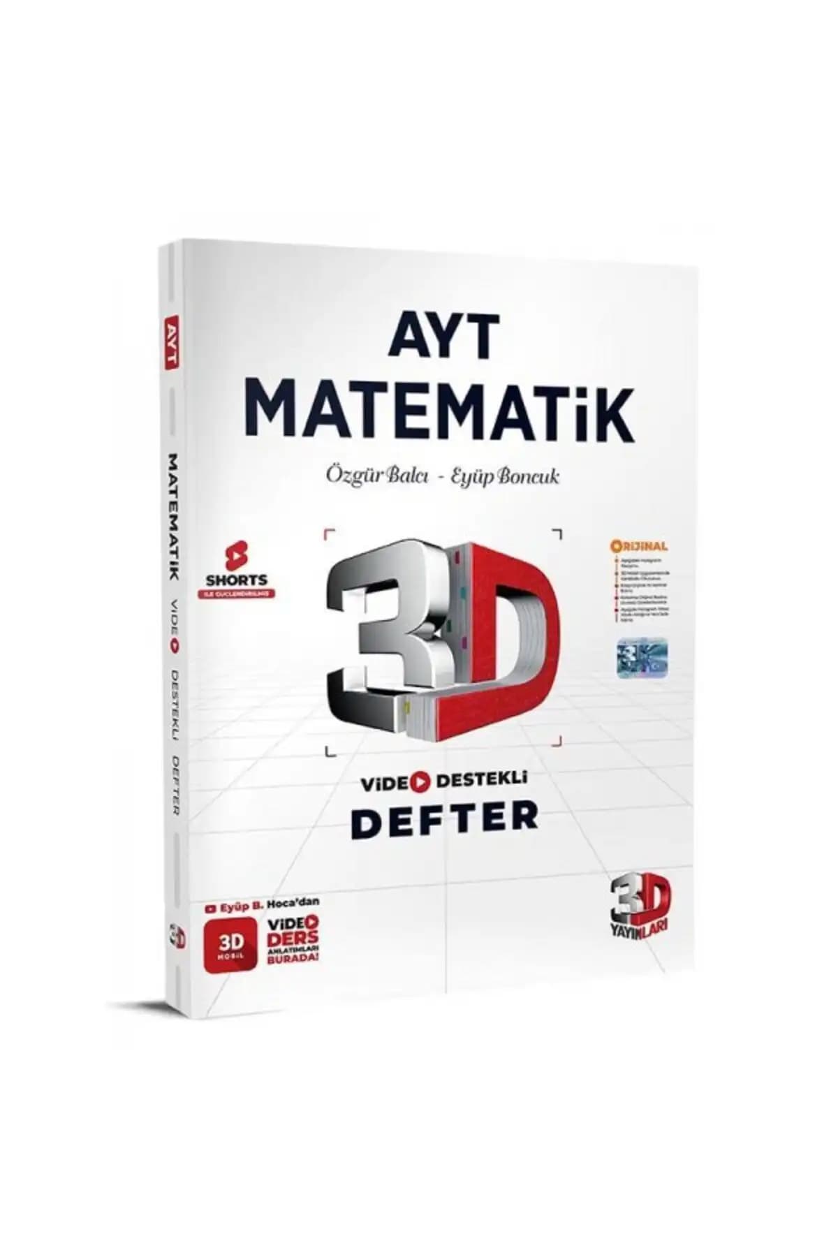 2024 AYT ve TYT Matematik Kaynakları Karşılaştırması: 3D Yayınları ve Üç Dört Beş Yayıncılık 1