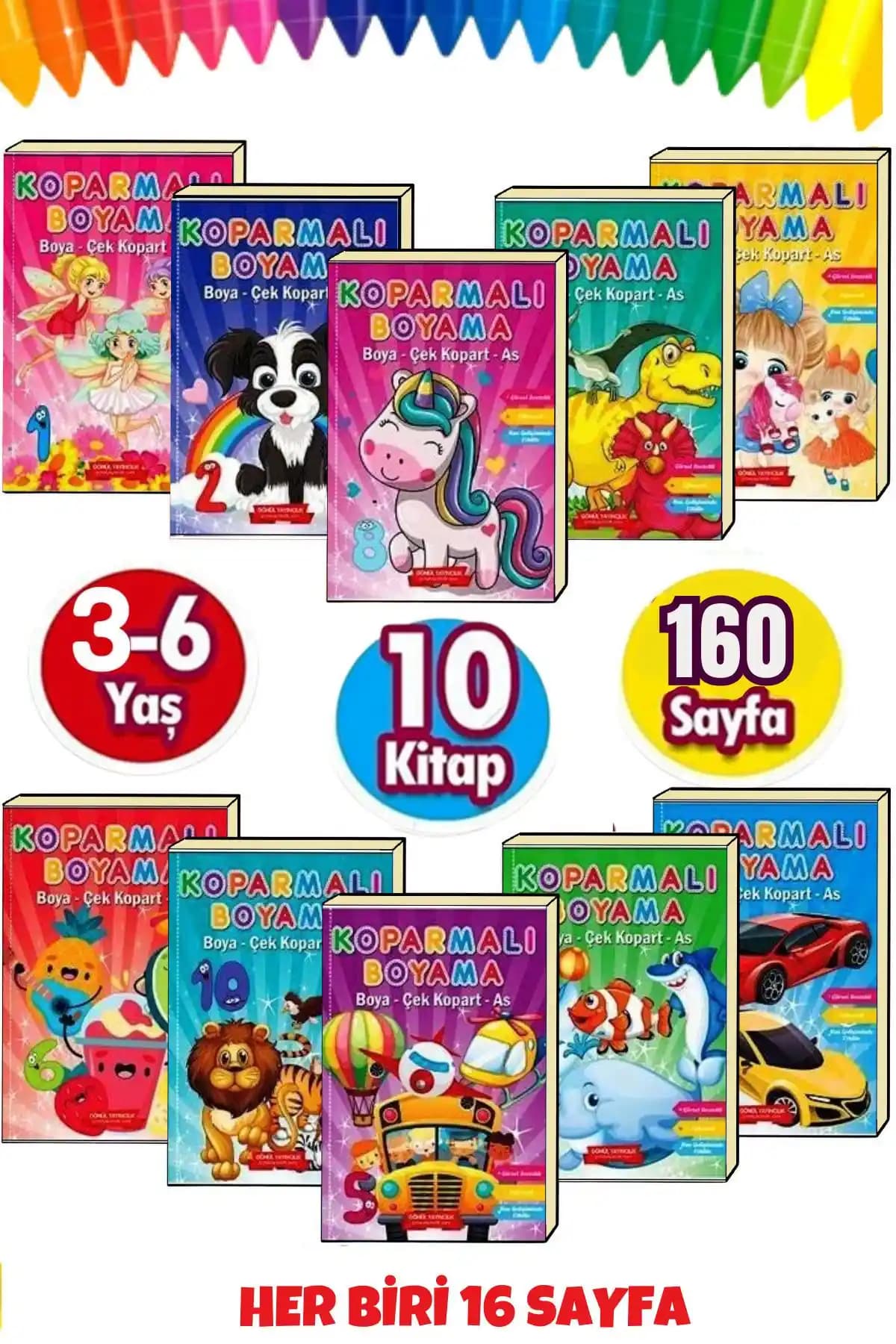 Çocuklar İçin Eğitici ve Yaratıcı Boyama Setleri Gelişim Destekli Ürünler