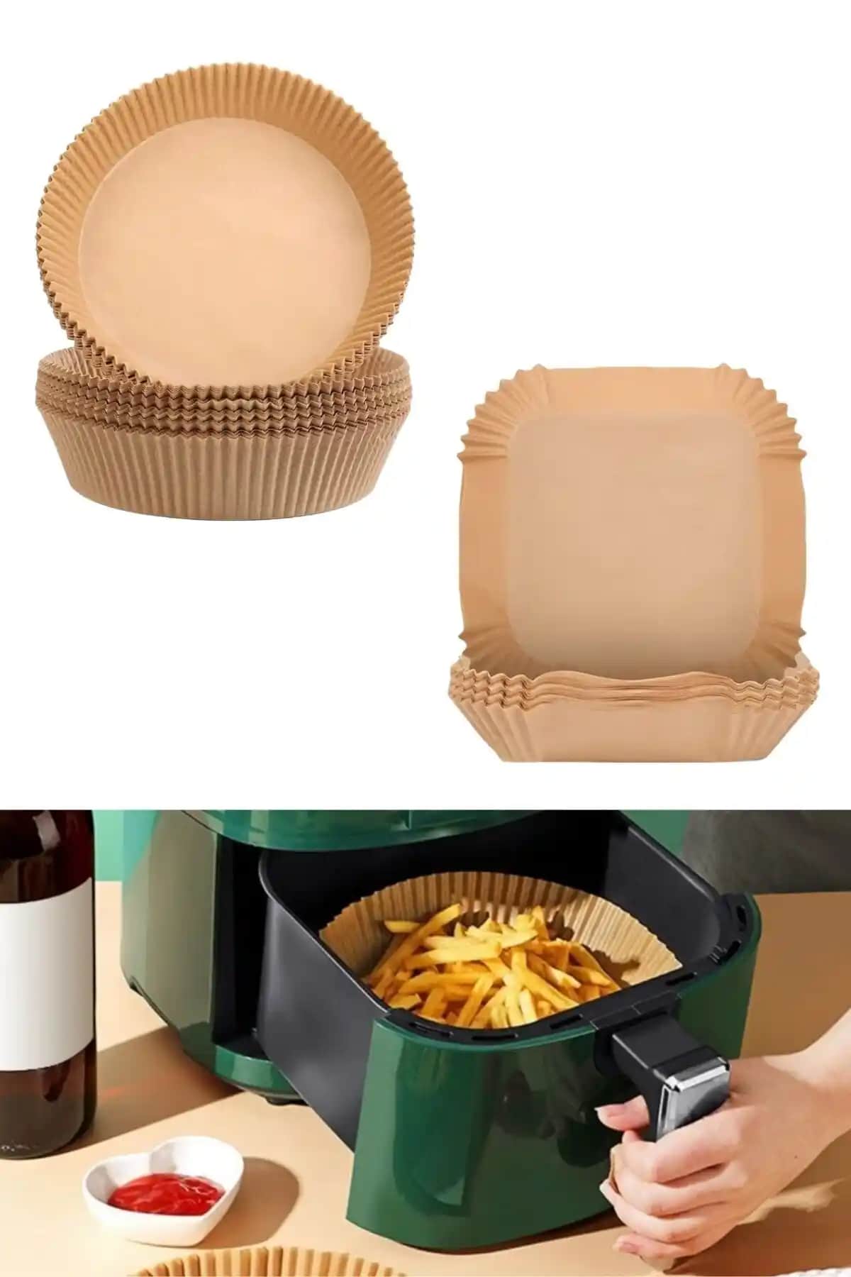 Buffer 200 Adet Air Fryer Pişirme Kağıdı: Çok Amaçlı ve Sağlıklı Mutfak Yardımcısı