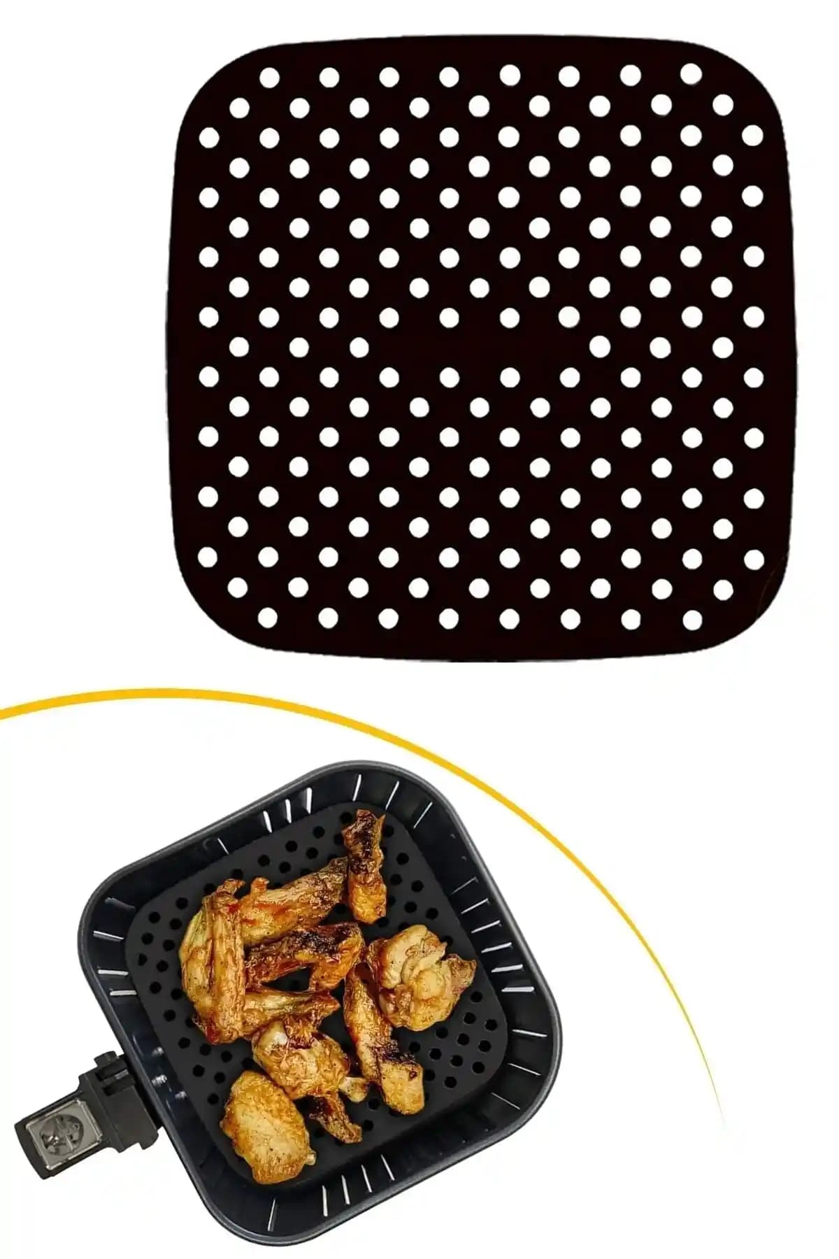Buffer Renkli Isıya Dayanıklı Silikon Pişirme Matı Fırın ve Airfryer İçin Pratik Çözüm