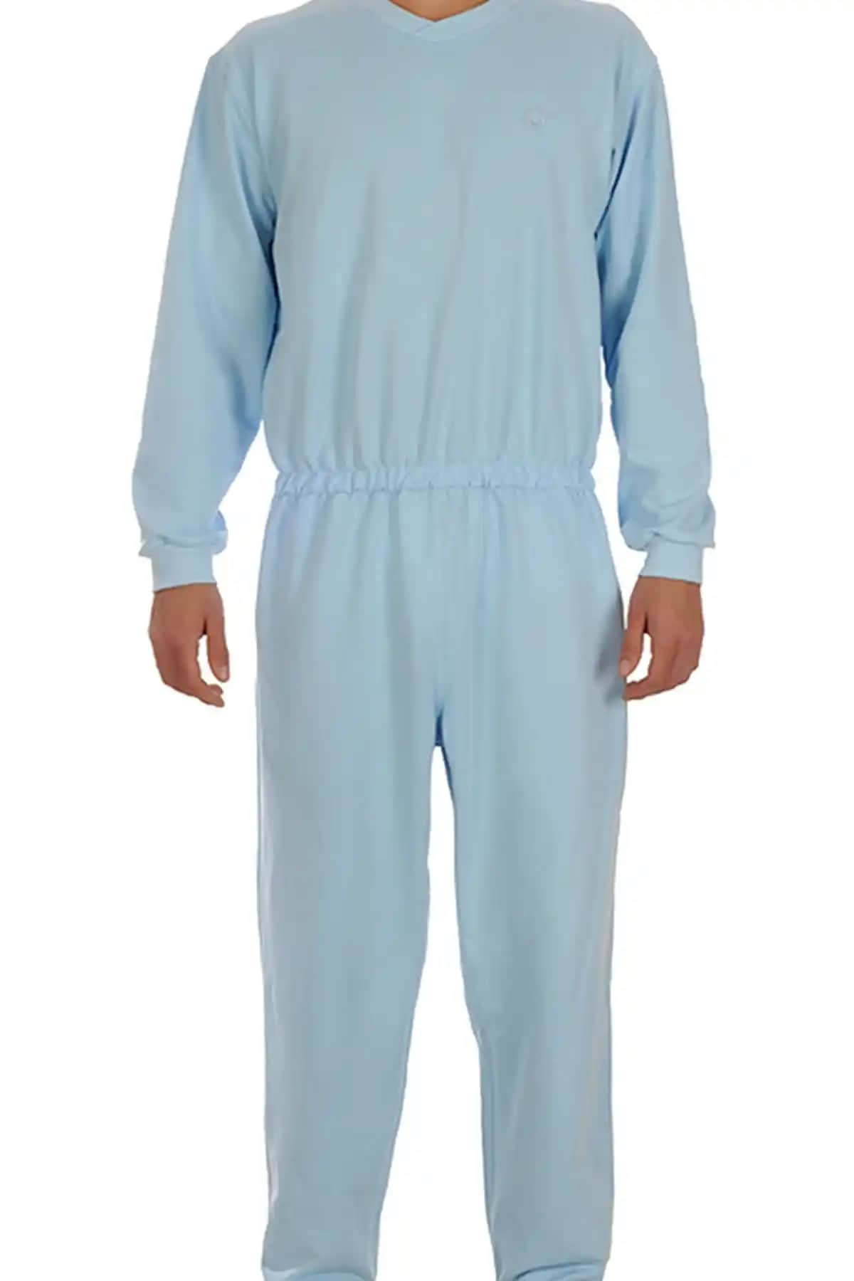 CaretX Hasta Bakım Tulumu Sırt ve Bacak Fermuarlı Konfor ve Güvenlik Sağlar