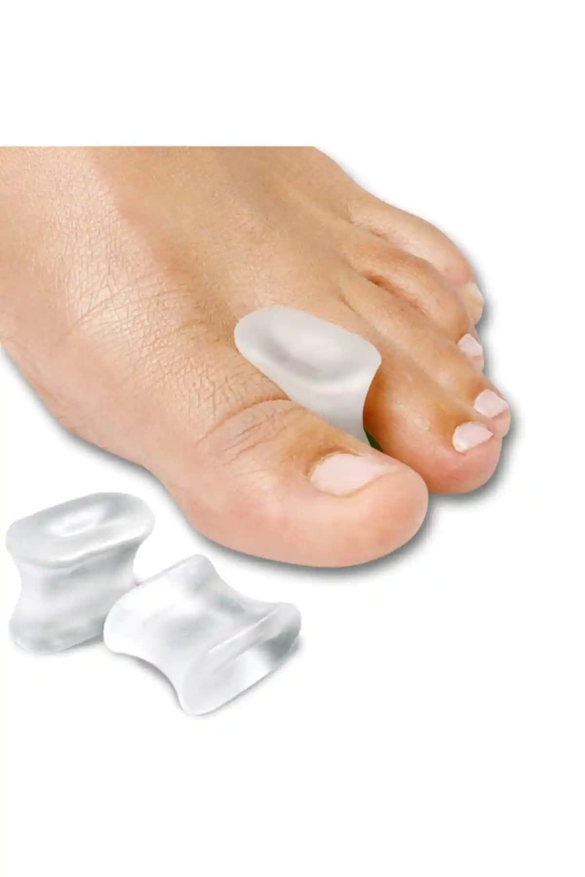Genel Markalar Beyaz Parmak Ayırıcı Silikon Makara ile ayak sağlığınızı koruyun ve konforu artırın