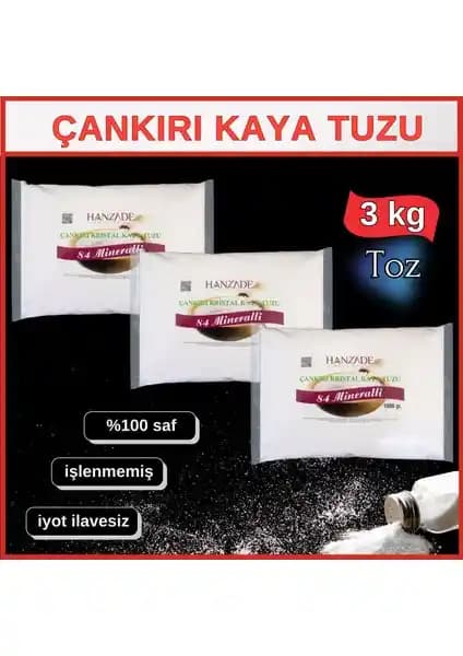 Hanzade Doğal Kaya Tuzu ve Çankırı Tuzcusu Kristal Kaya Tuzu Karşılaştırması