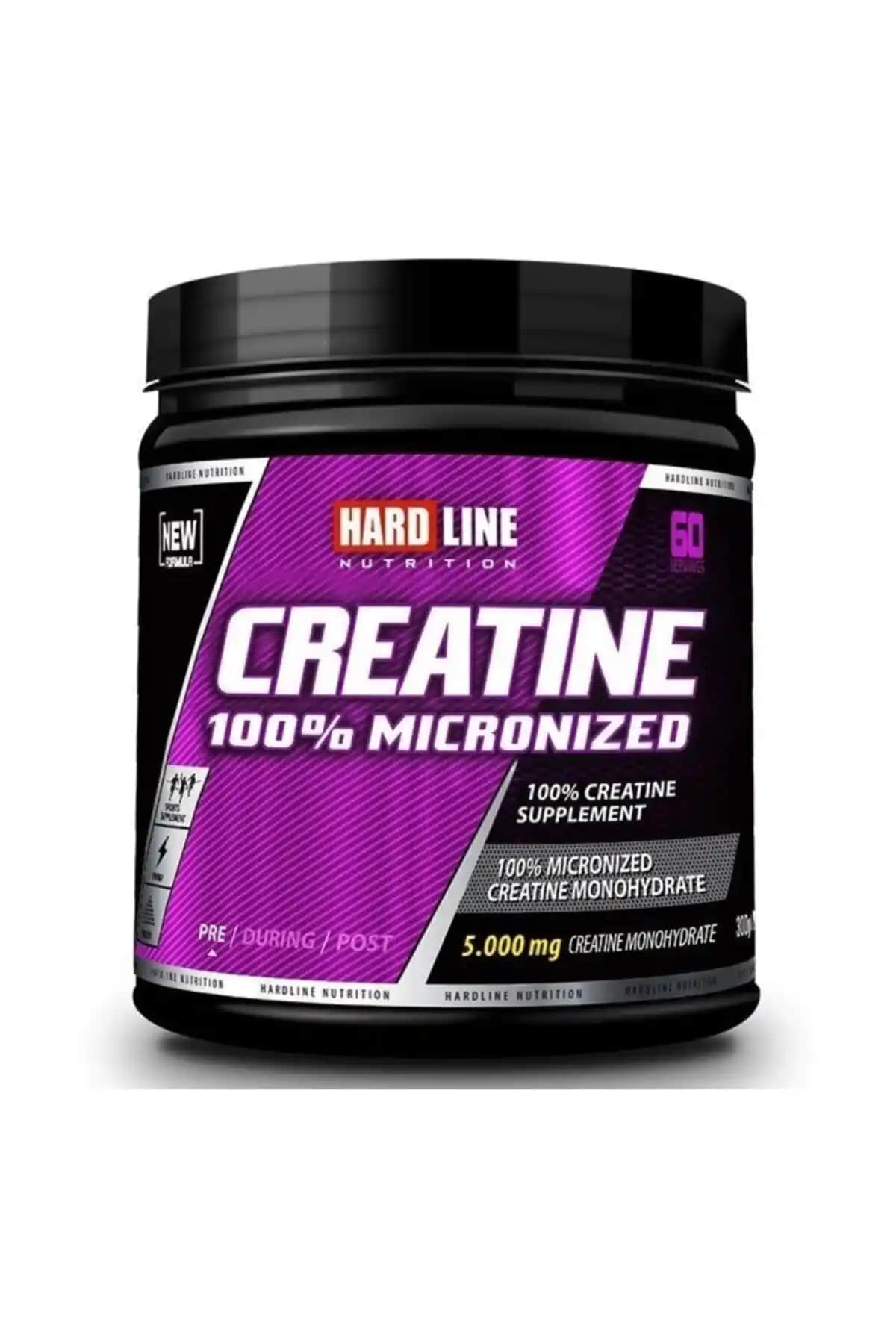 Hardline Kreatin %100 Mikronize Sporcular ve Fitness Tutkunları İçin Yüksek Kalite Takviye