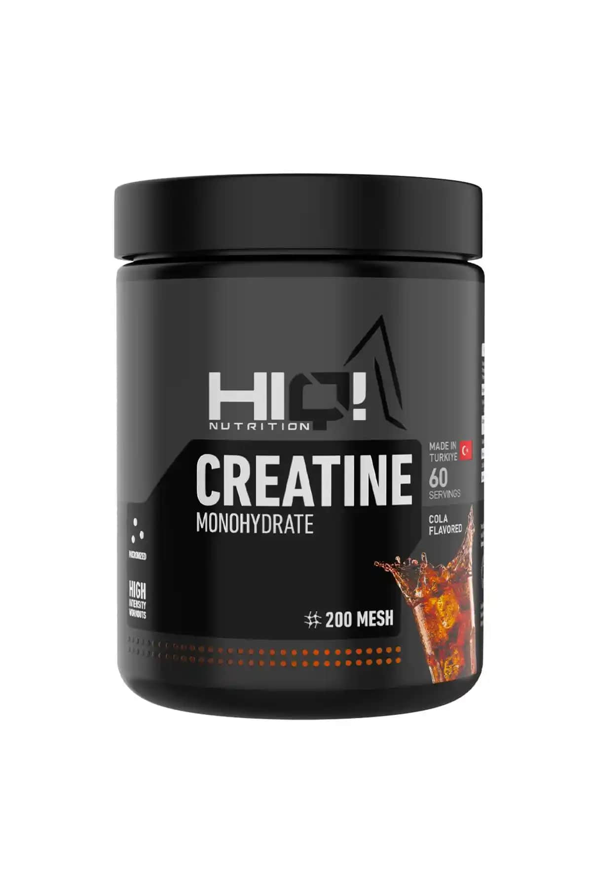 HIQ Creatine 360g Cola Aromalı Sporcu ve Fitness Takviyesi Performans Artırıcı