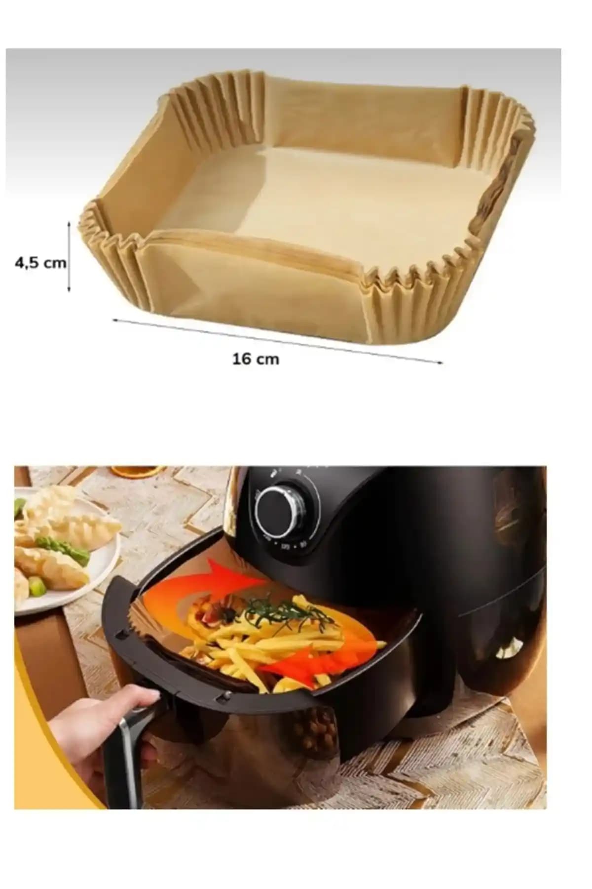 Küçük EW Airfryer Pişirme Kağıdı: Çok Yönlü ve Pratik Kullanım İçin Uygun Çözüm