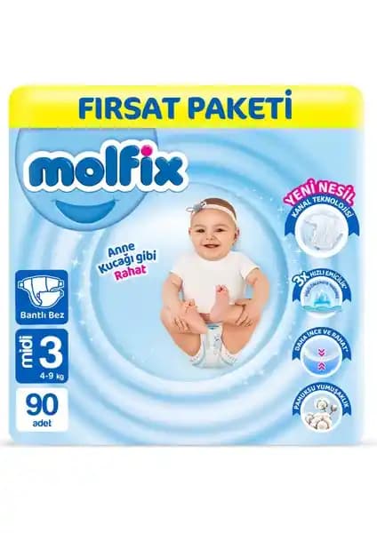 Molfix Bebek Bezi Karşılaştırması: 3 Beden Midi ve 4+ Beden Maxi Plus Özellikleri