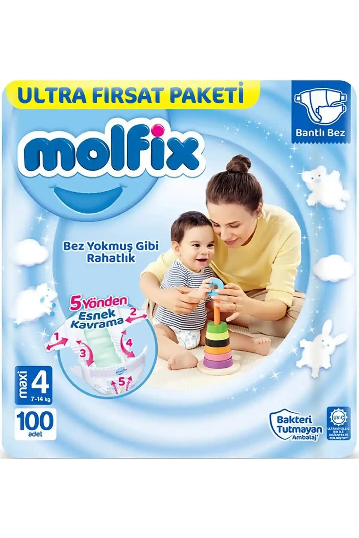 Molfix Bebek Bezi Ultra Fırsat Paketi: Güvenli ve Konforlu Bebek Bakımı İçin Ideal Seçenek