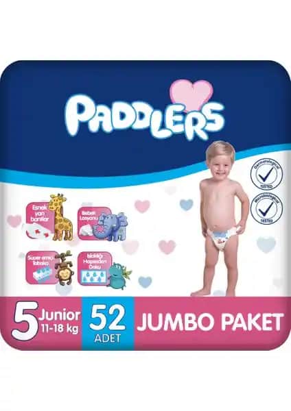Paddlers Bebek Bezi ve Paddlers Pure Bebek Bezi Karşılaştırması 5 Numara Junior Ürünleri