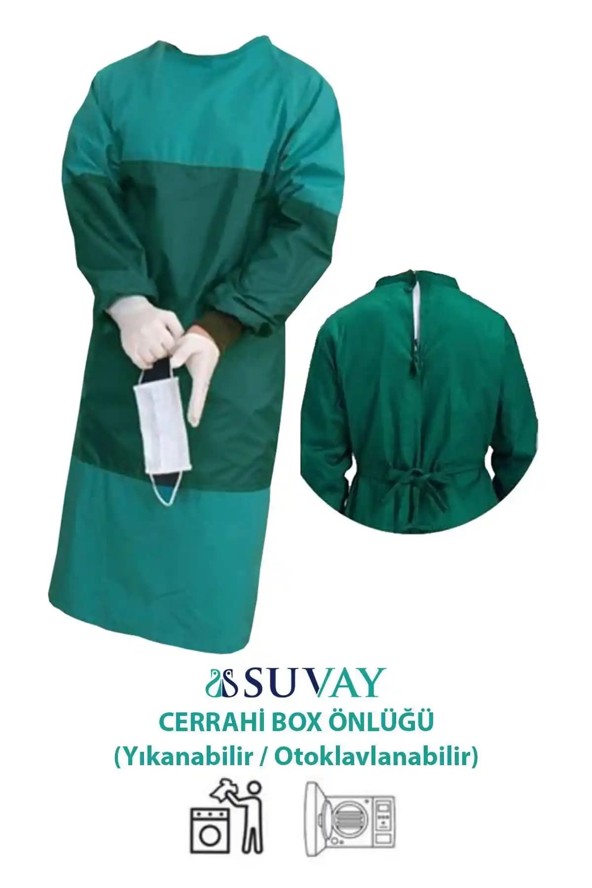 SUVAY Cerrahi Box Önlüğü Sağlık ve Veteriner Alanları İçin Yüksek Kalite Güvenli Giyim