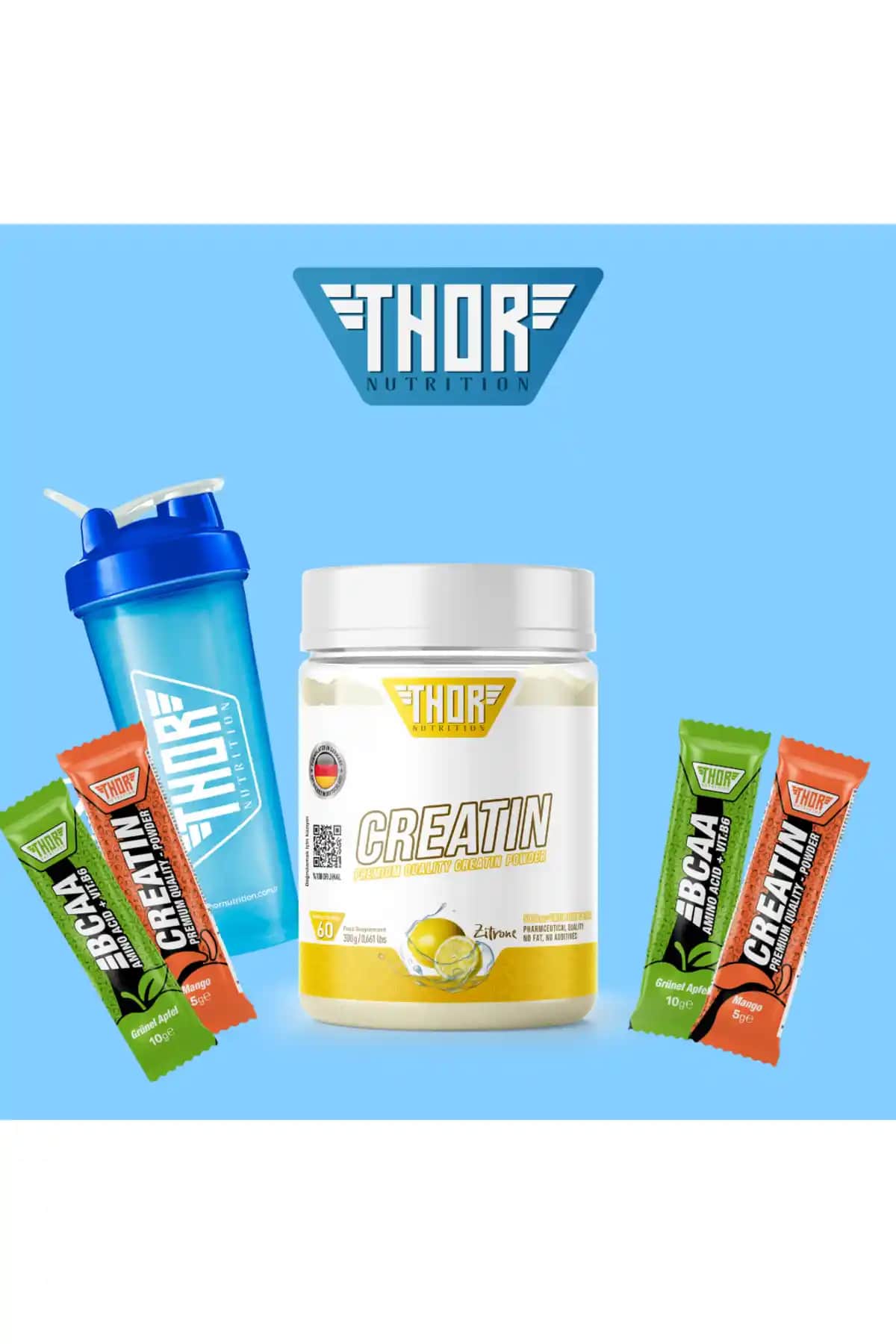 THOR NUTRITION Ultrapure Kreatin 300g ile Performansınızı Artırın ve Gücünüzü Yükseltin