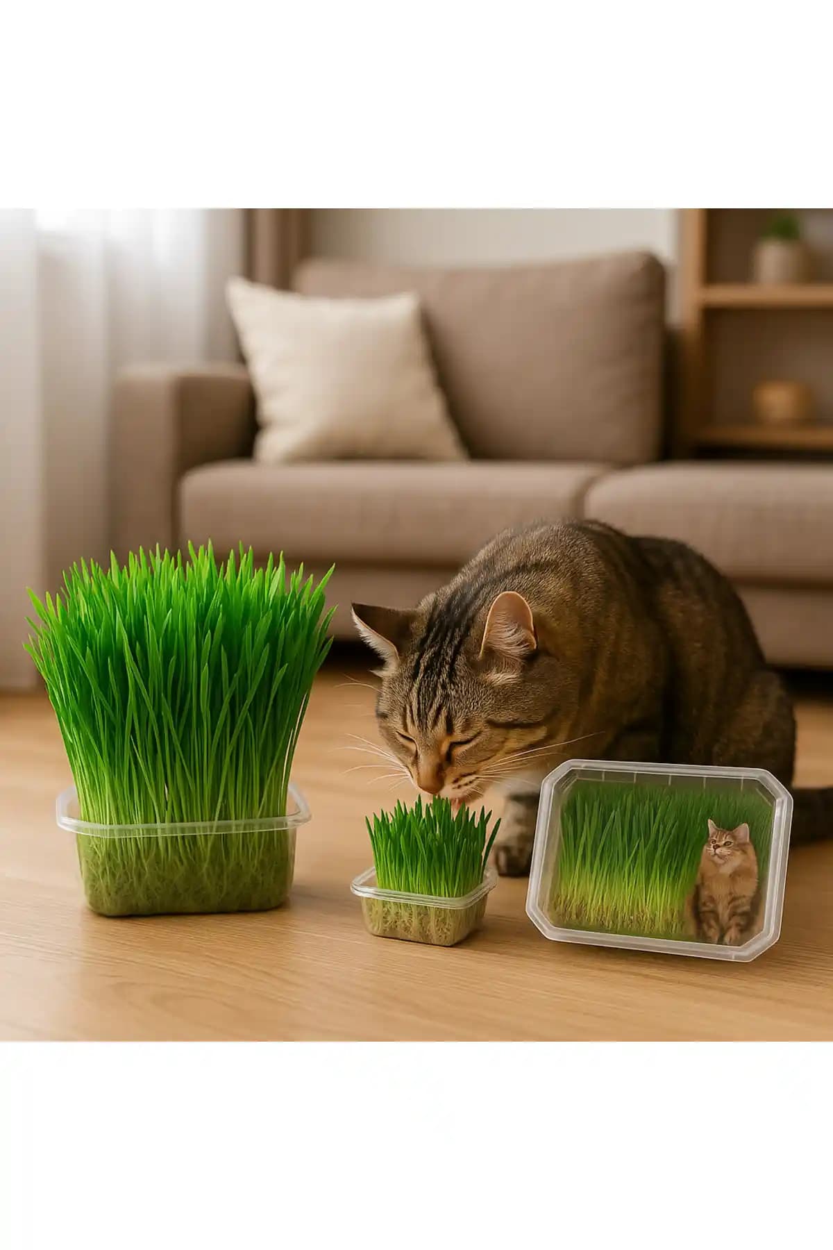 Amon Organik Kedi Çimi: Sindirim Desteği ve Stres Azaltıcı Doğal Ürün