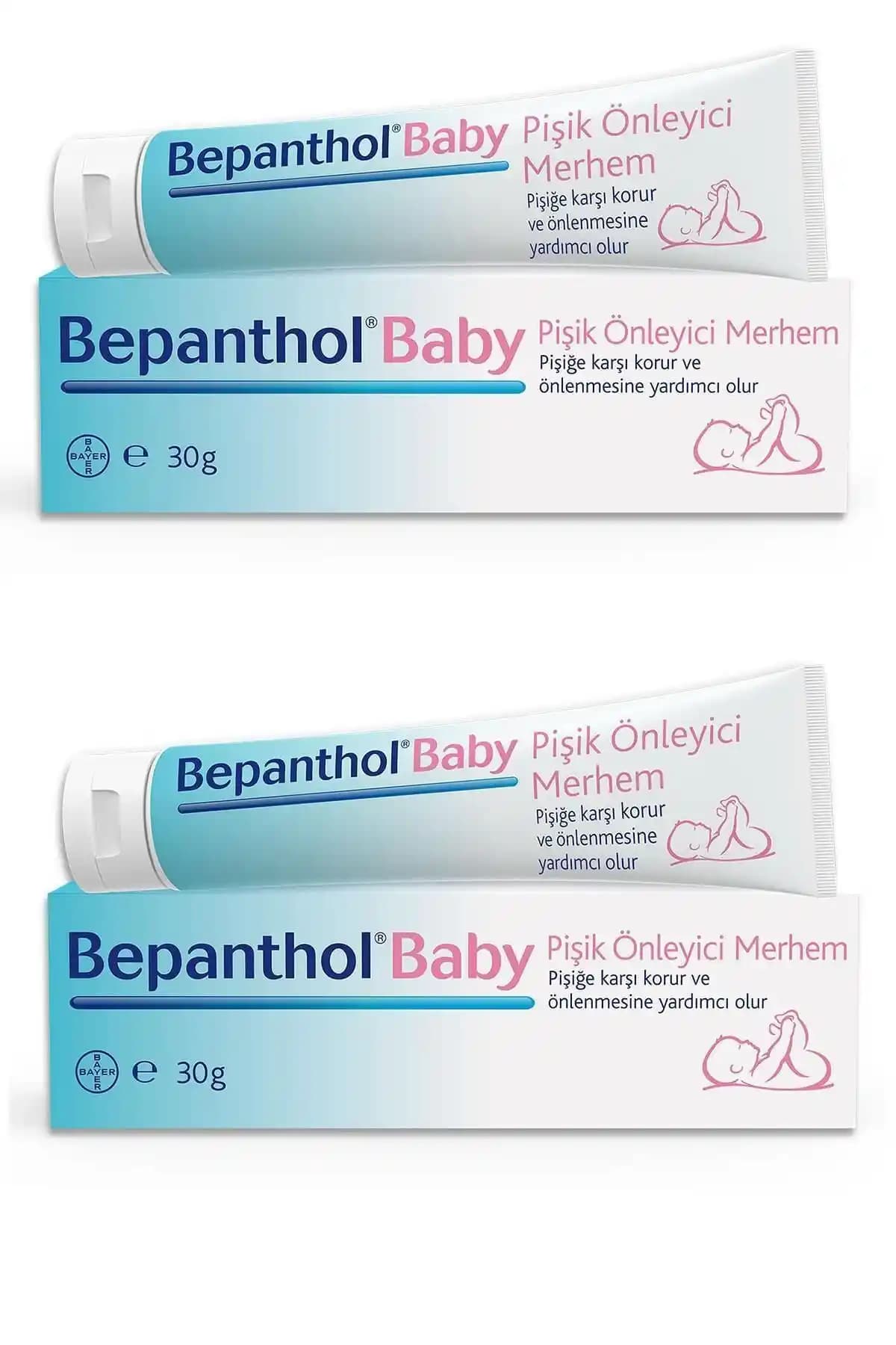 Bepanthol Baby Pişik Önleyici Merhem 30 Gr 2'li Paket - Bebek Cilt Bakımında Etkili Koruma