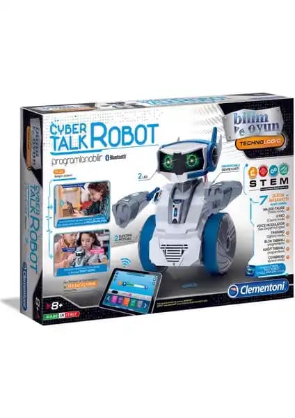 Clementoni Robotik Laboratuvar Cyber Talk Robot 64447: Bilimsel Keşif ve Kodlama Temelleri