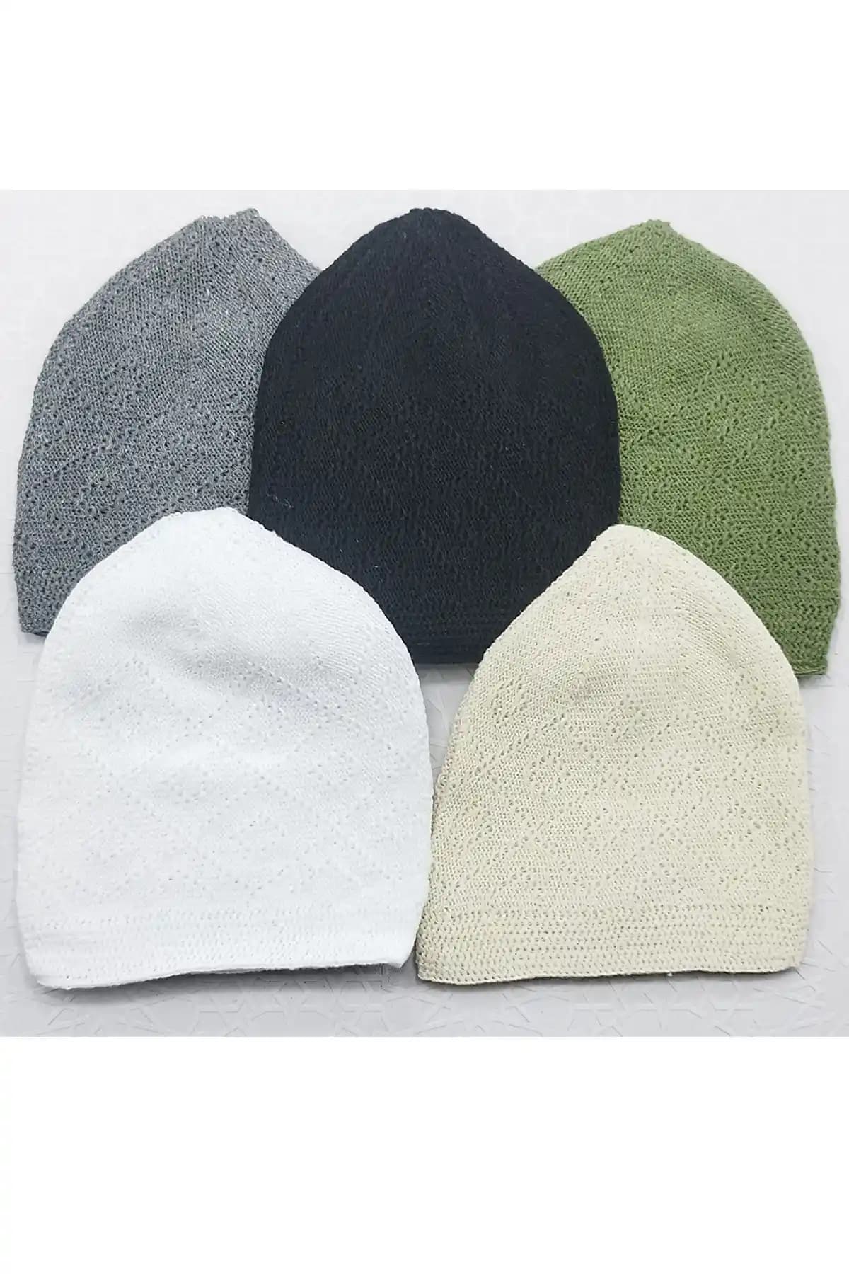 Devhome Renkli Namaz Takkesi 10'lu Takım – Hac/Umre ve Hediyelik İçin Uygun, Konforlu