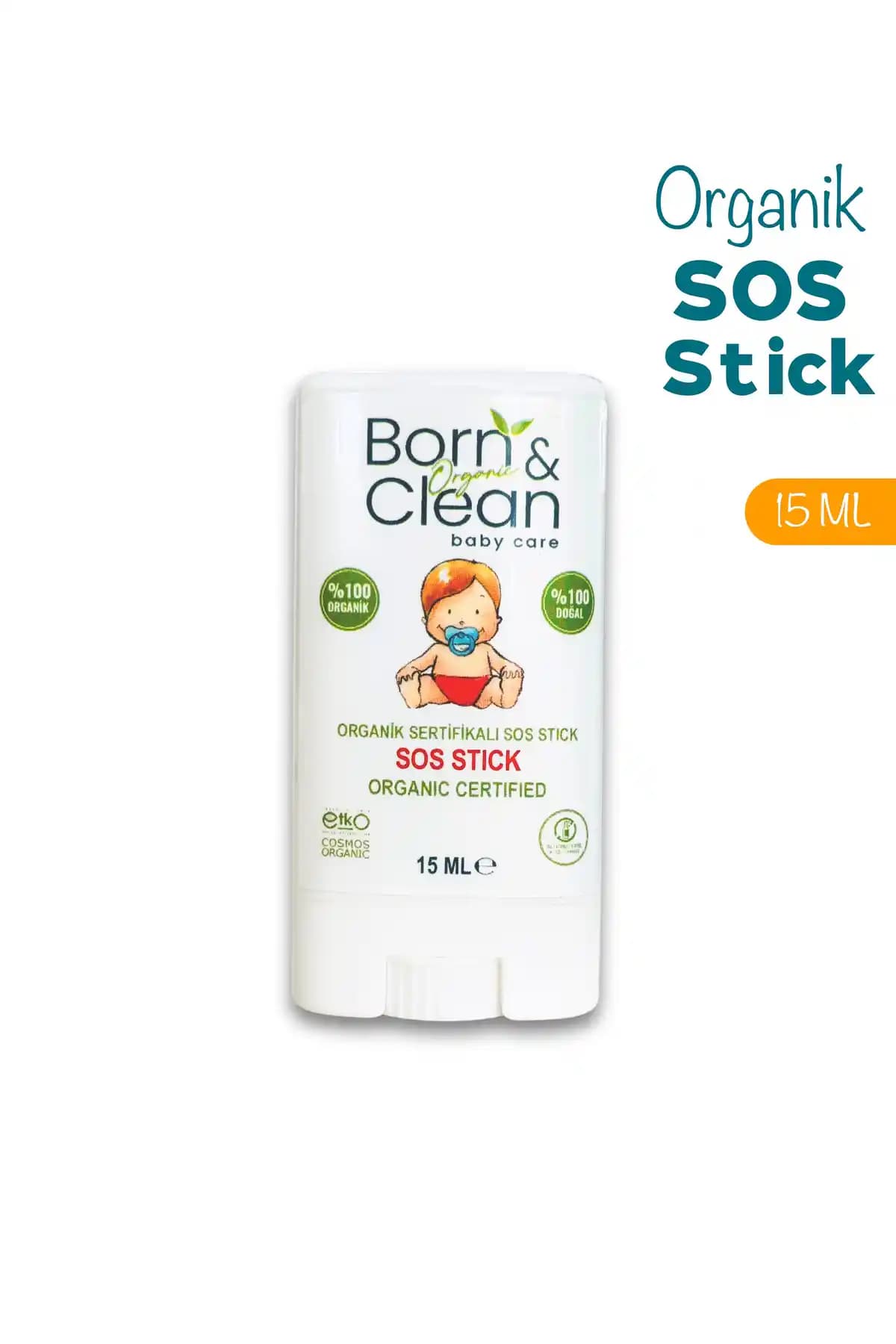 Doğal %100 Organik SOS Stick: Arnica içeren yatıştırıcı ve onarıcı cilt bakım ürünü