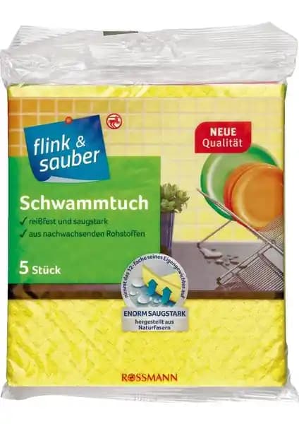 Flink & Sauber Renkli Sünger Bezler: 18×19 cm, 5’li Takım Özellikler, Kullanım ve Performans