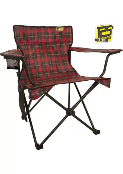 Geniş oturma alanı ve güçlü iskelet ile doğa için güvenli konfor sunan XL kamp sandalyesi