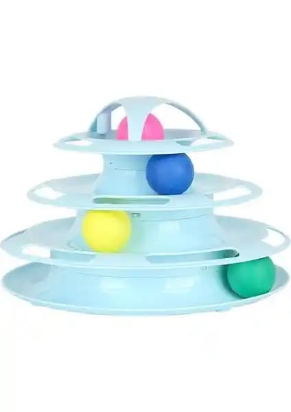 Glipet Miapet Tower Of Tracks: Dört Katlı Pembe Kediler İçin Çoklu Oyun Oyuncağı