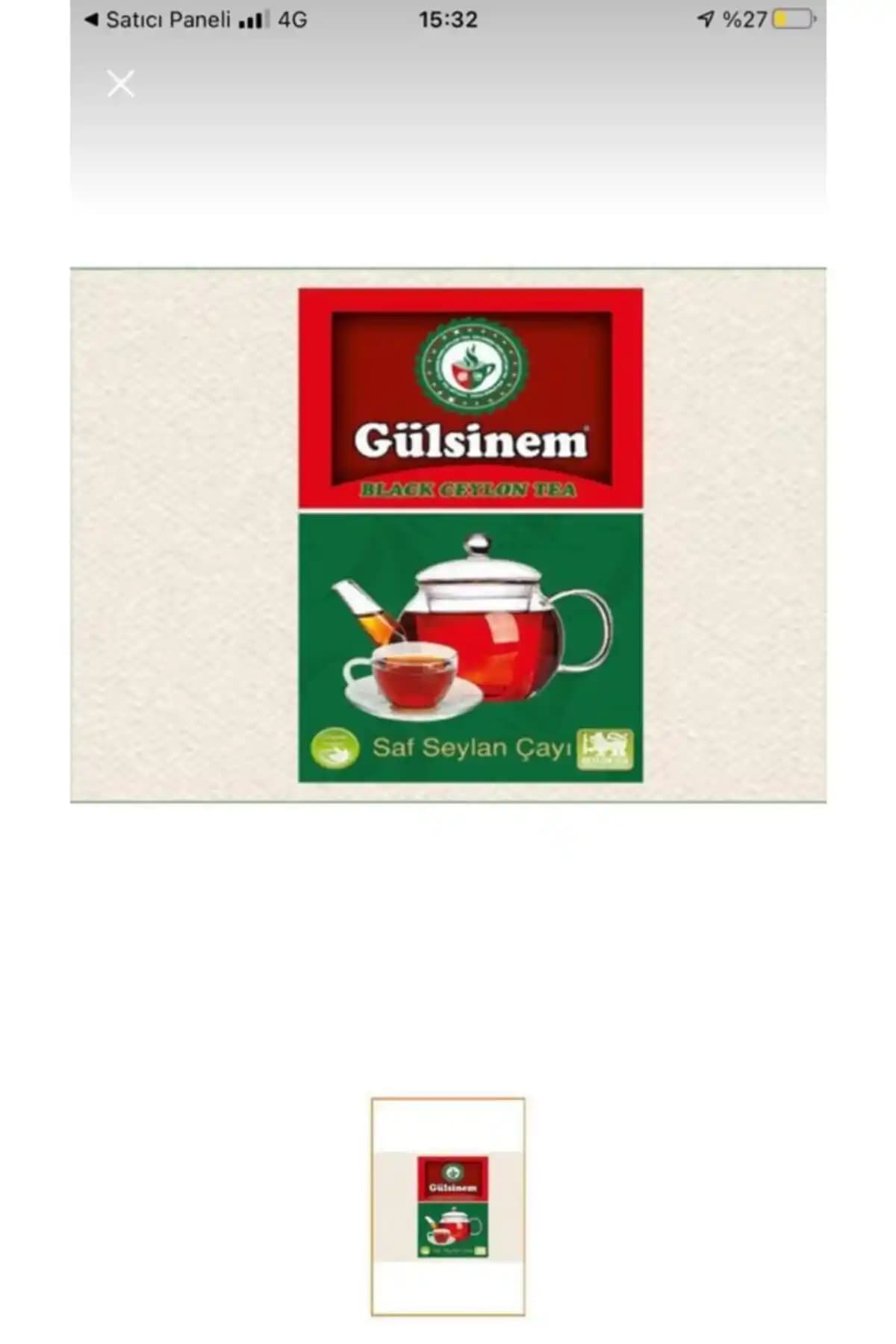 Gülsinem Paket Çay 800 g ile Seylan kökenli siyah çayın aroması ve hafif içimini keşfedin