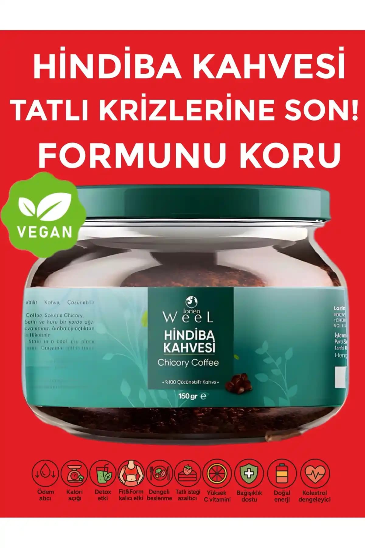 Lorien Weel Hindiba Kahvesi: Sindirim ve Diyet Destekleyen Doğal Detox Karışımı