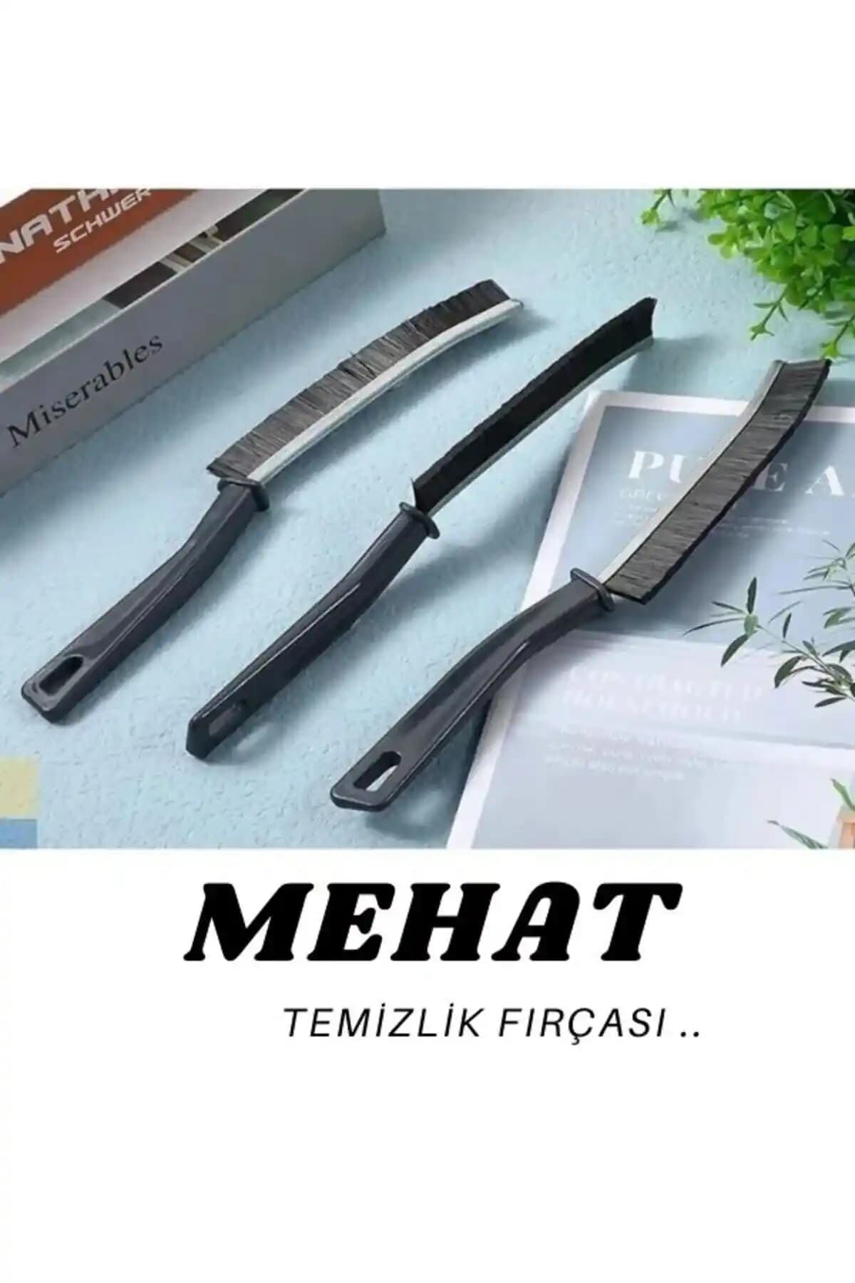 Mehat 3’lü İnce Temizlik Fırçası: Derz Araları ve Dar Alanlar İçin Çok Amaçlı Çözüm