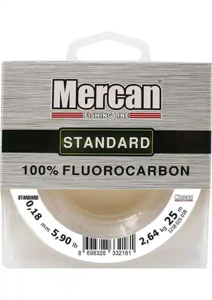 Mercan %100 florokarbon Makara Misina 25 m – 0,18 mm Beyaz, UV ve tuzlu su dayanıklı
