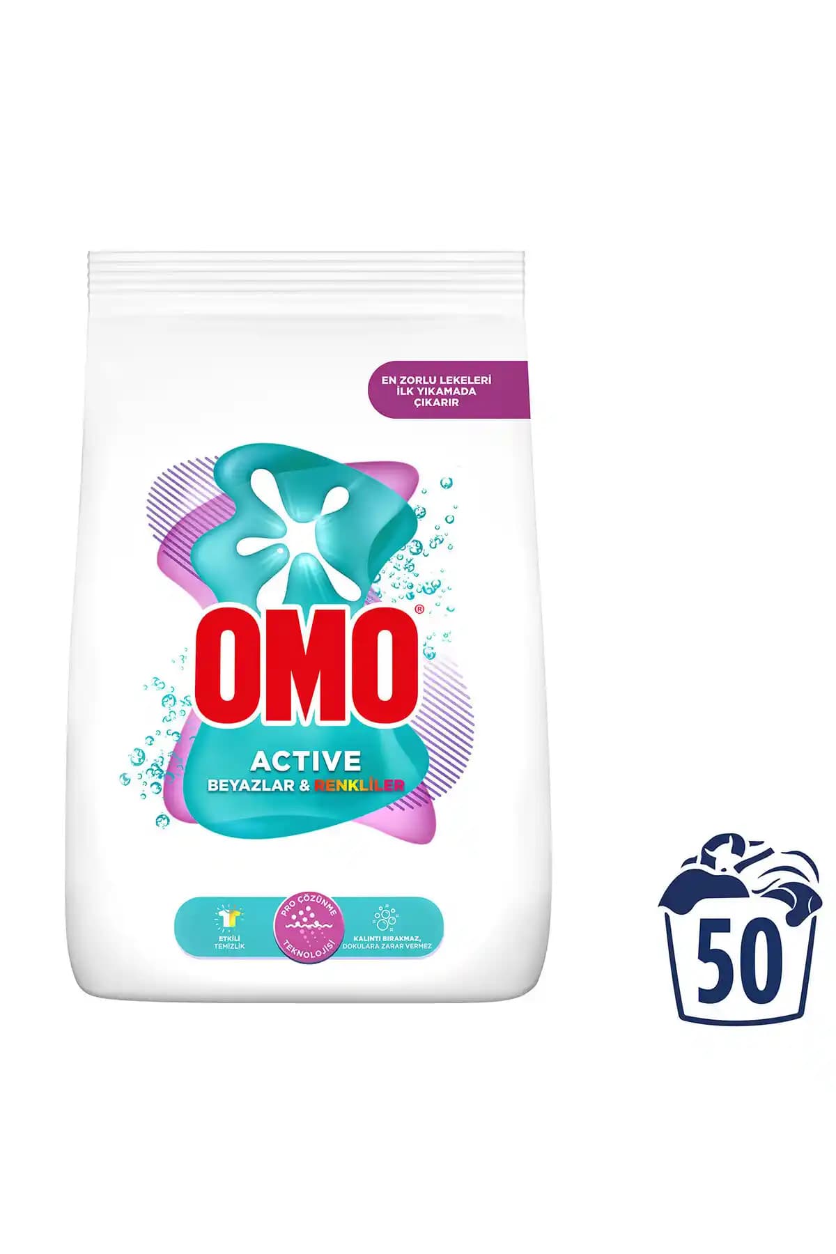 Omo Active Fresh Toz Deterjanı Renkli Çamaşırlar İçin 7,5 kg Türkiye Menşeli Üretim