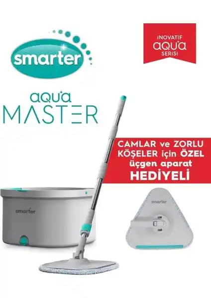 Smarter Aqua Master: Üçgen Aparatlı Mop Seti ile Temiz ve Kirli Suyu Ayıran Yıkama Sistemi