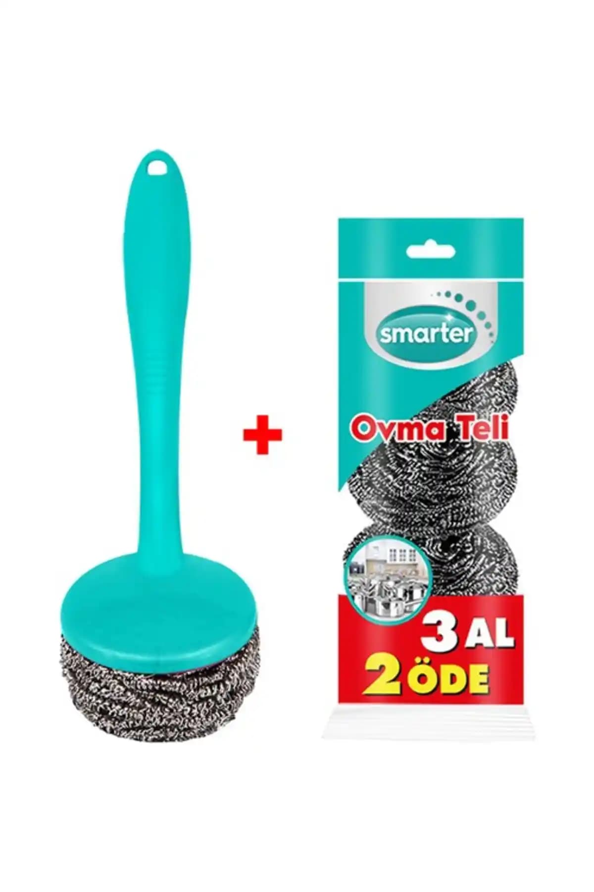 SMARTER Saplı Ovma Teli – 3 Parçalı Takım ile Yüzeyleri Güvenli ve Etkili Temizler