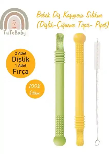 Tuto Baby Bebek Diş Kaşıyıcısı: Yumuşak Silikon ve Ergonomik Tasarım ile Konfor