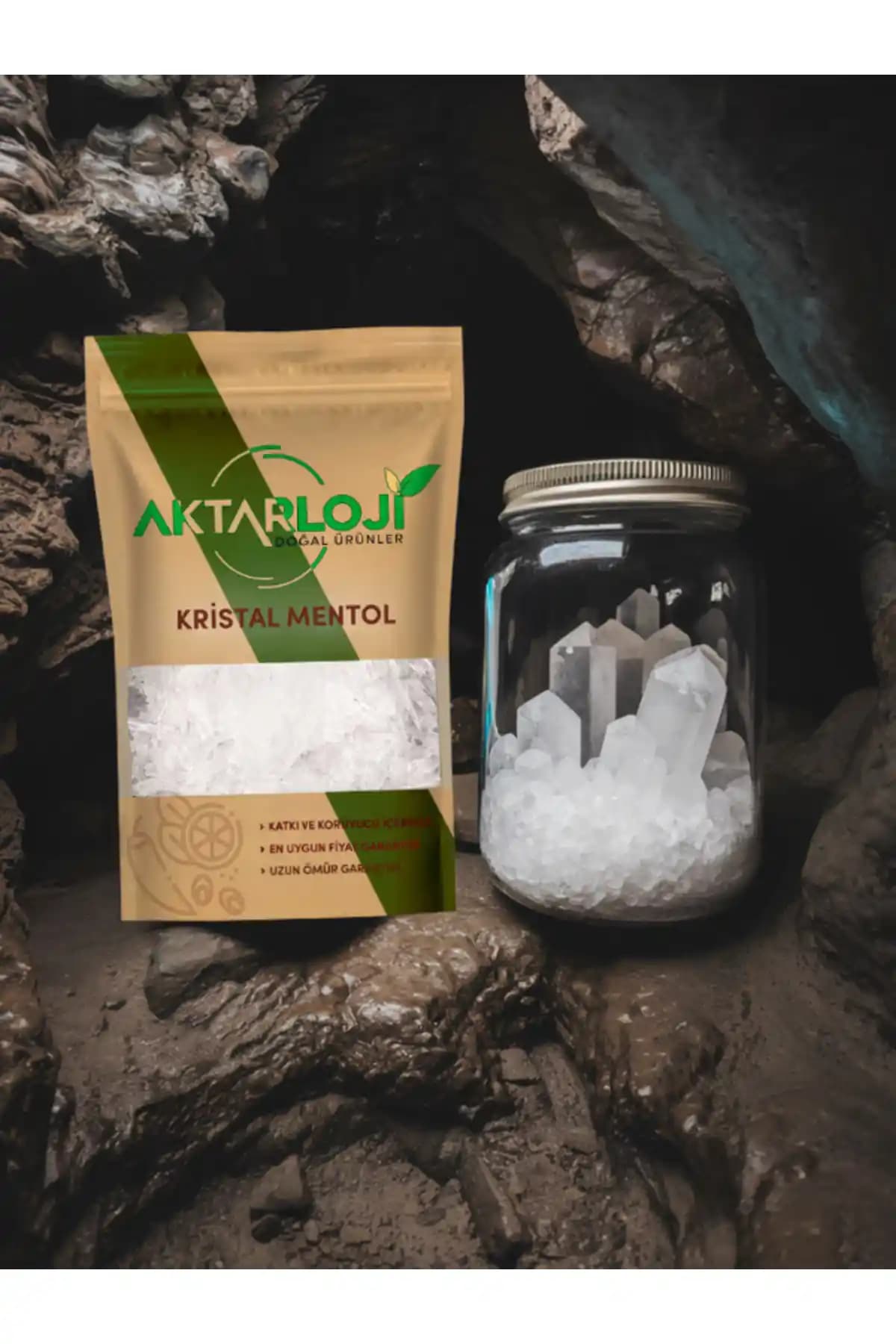 Aktarloji 50 Gr Saf Kristal Mentol Doğal Ferahlatıcı ve Rahatlatıcı Etki