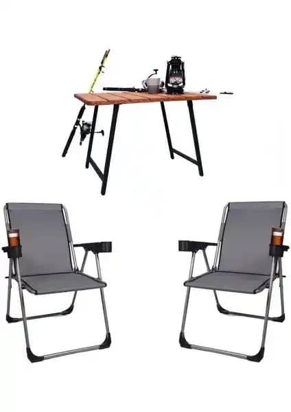 Alin Metal Kamp Sandalyesi ve Ahşap Masa Setleri Karşılaştırması 140 kg Taşıma Kapasitesiyle