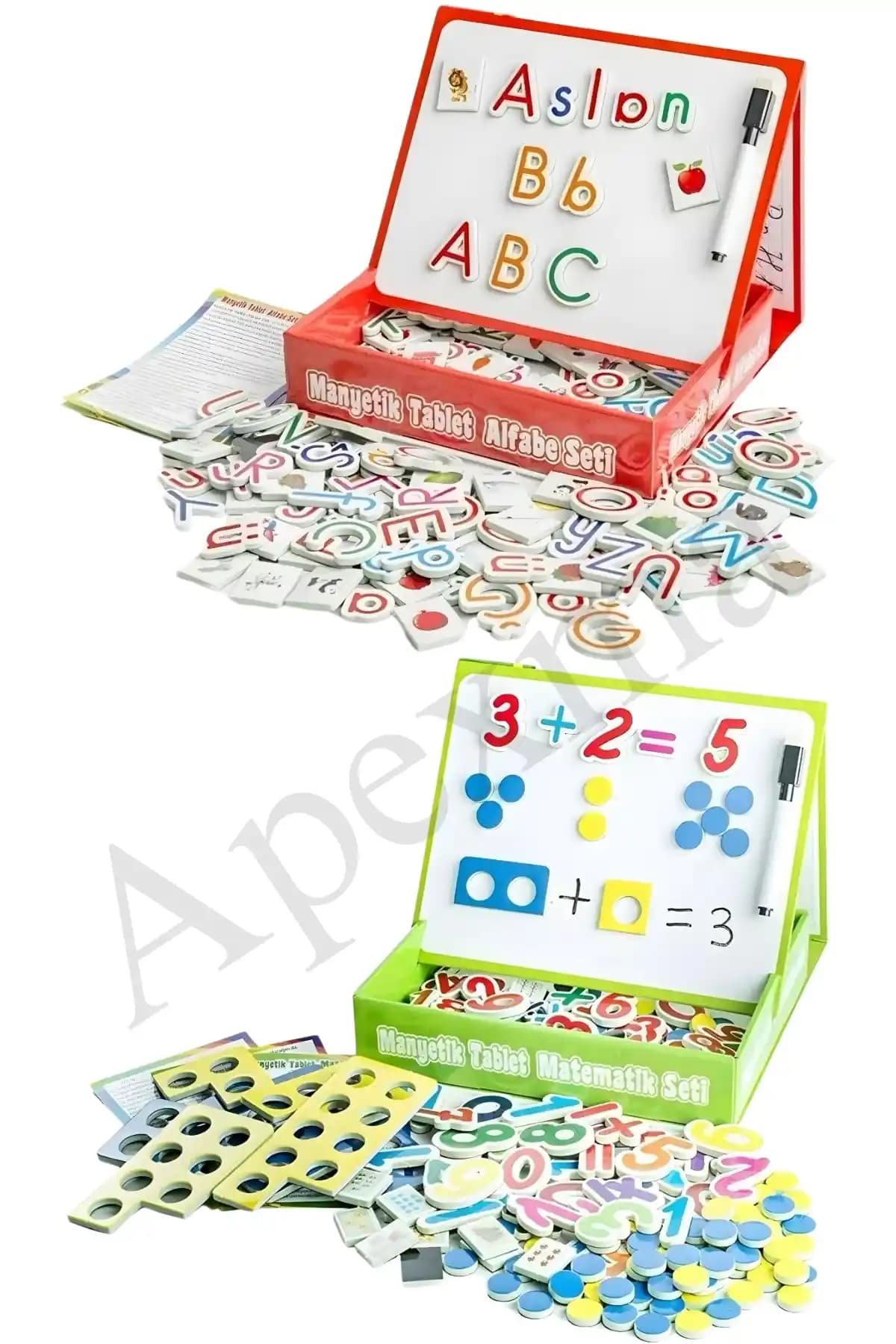 Apexma Manyetik Harf ve Sayı Seti Çocuklar İçin Eğitici ve Eğlenceli Öğrenme Aracı