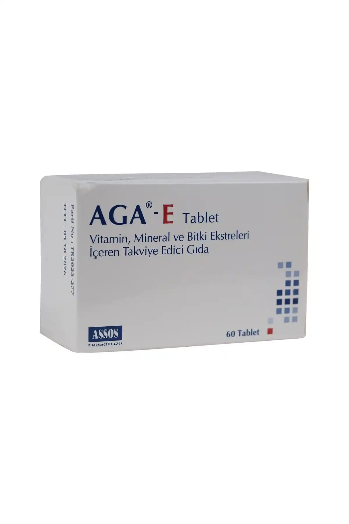 Assos Aga-E 60 Tablet Sağlık ve Takviye İçin Güçlü Bir Multivitamin Seçeneği