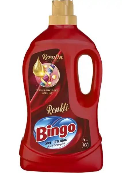Bingo Renkli Sıvı Bakım Çamaşır Deterjanı: Renkleri Koruyan ve Uzun Süre Kalıcı Temizlik Ürünü