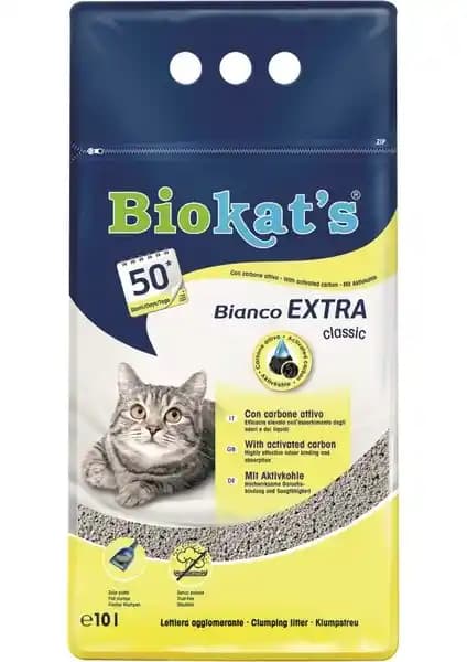 Biokat's Bianco Extra Kedi Kumu: Yüksek Performans ve Doğal Malzemelerle Hijyen Sağlar