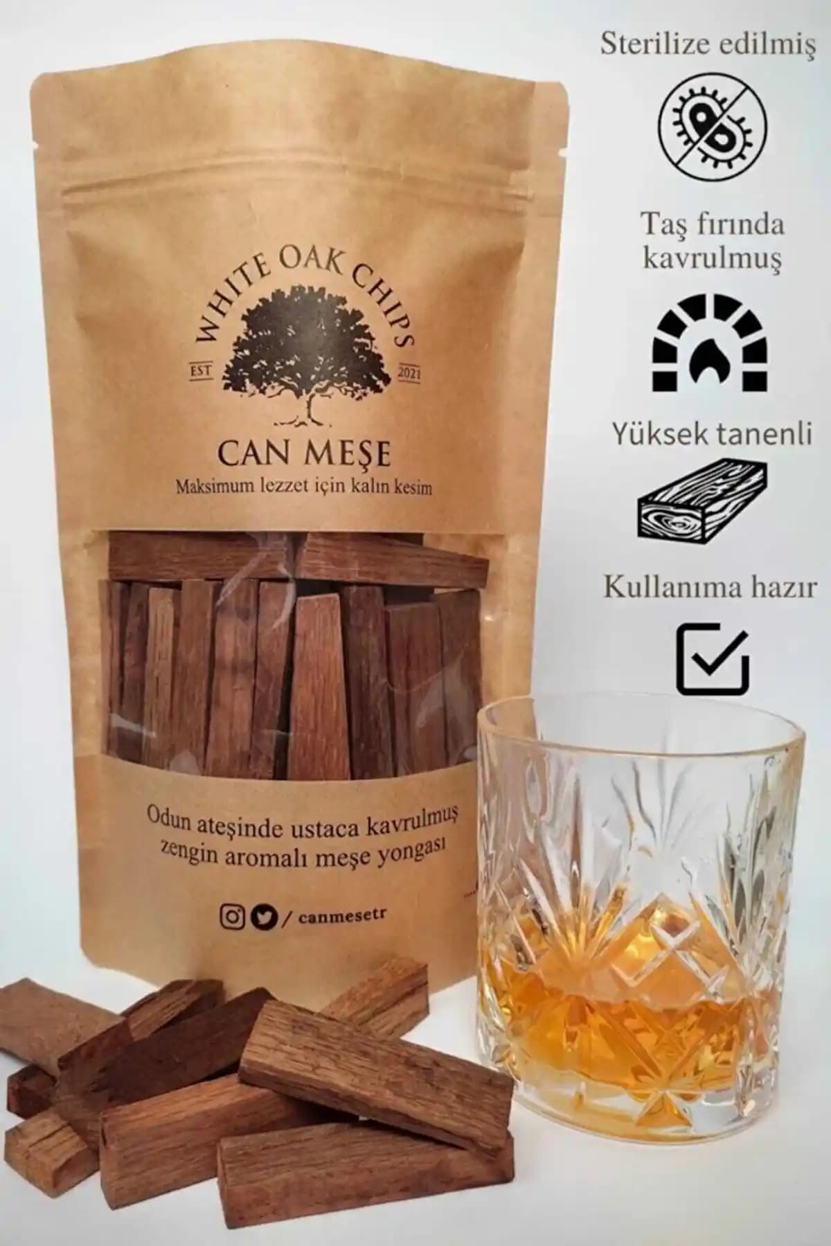 Can Meşe Amerikan Meşe Yongası Çipsi ile Doğal ve Otantik İçki Aroması Deneyimi