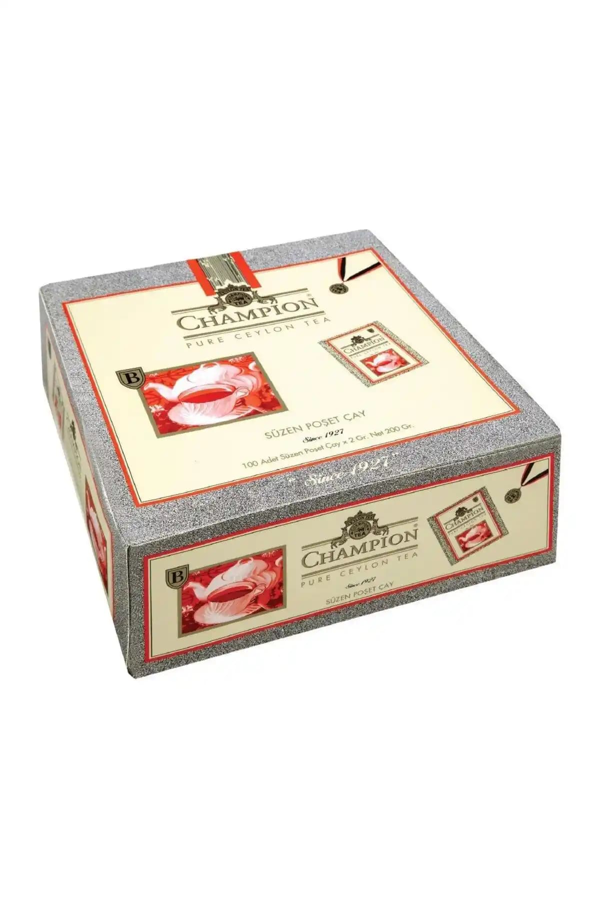 Champion Bardak Poşet 100 Lü Sri Lanka Ceylon Çayı Yüksek Kalite ve Lezzet Garantisi