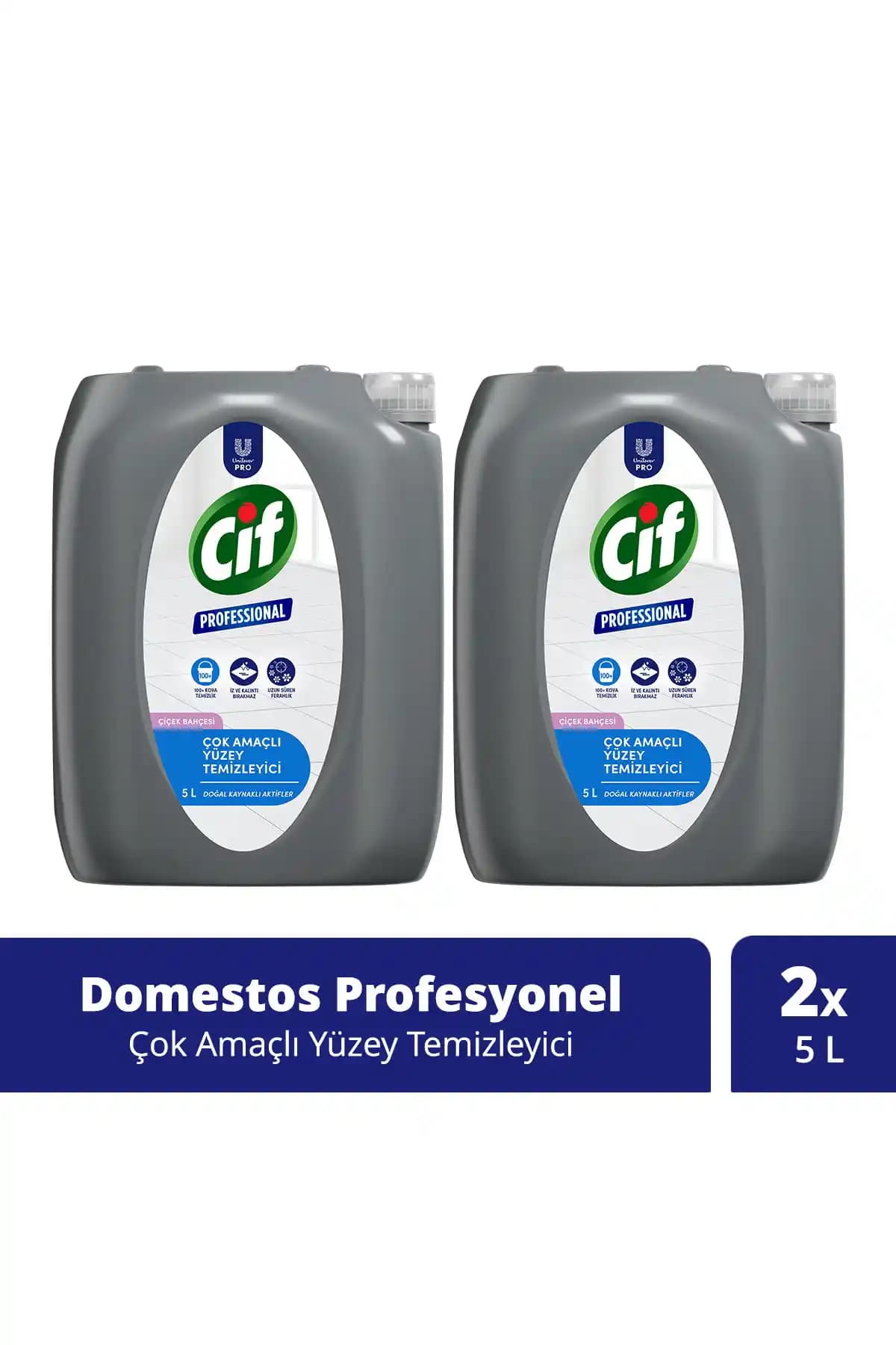 Cif Profesyonel Çok Amaçlı Yüzey Temizleyici 5 Litre Geniş Alanlar İçin Etkili Temizlik Çözümü