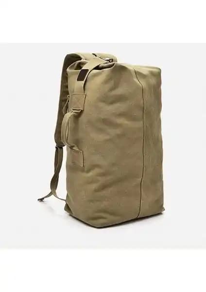 Çok Amaçlı Askeri Kanvas Sırt Çantası Dayanıklı ve Retro Tasarım ile Çok Yönlü Kullanım