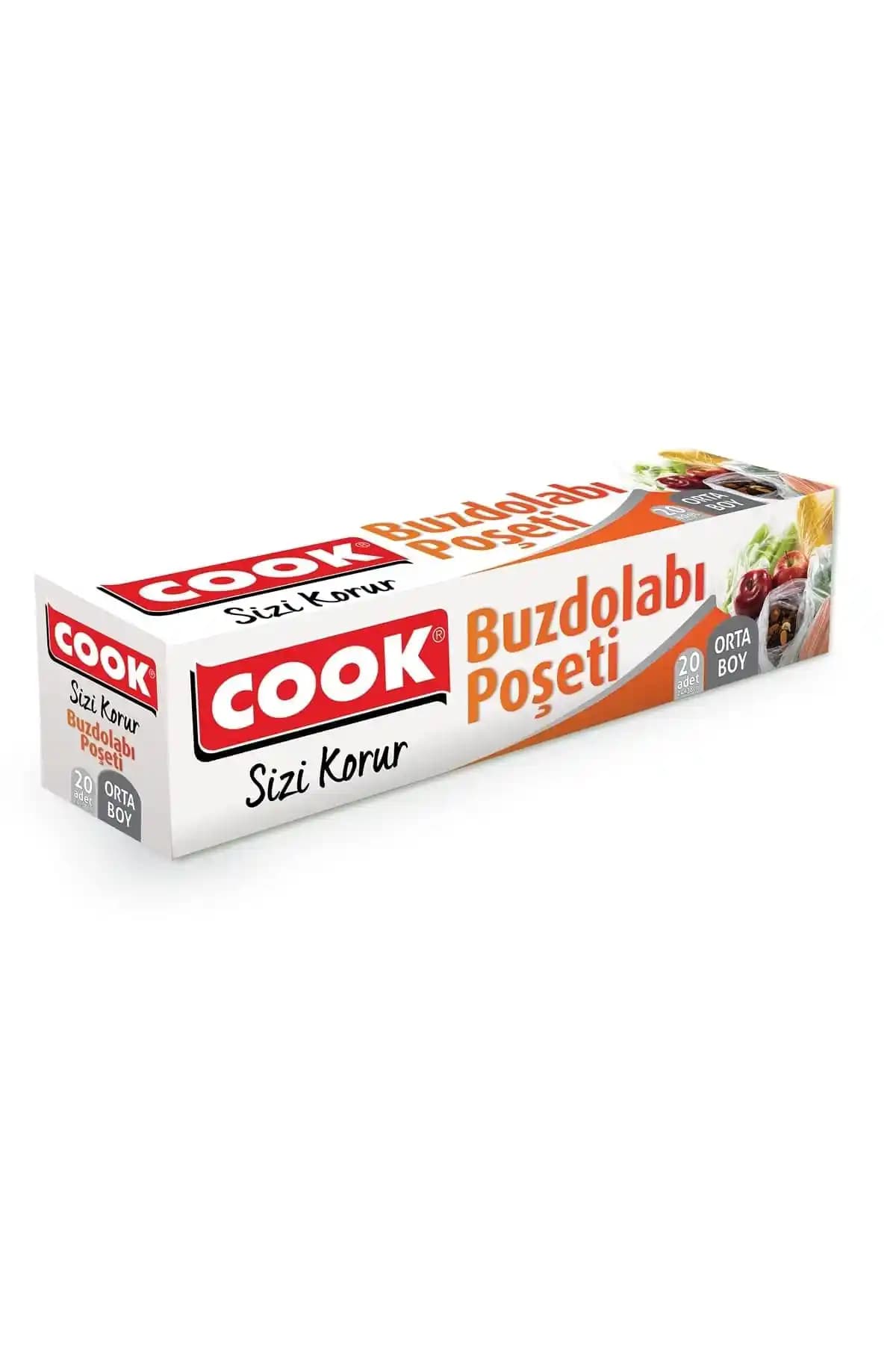 COOK Buzdolabı Poşeti 24x38 cm Pratik ve Güvenilir Gıda Saklama Çözümü