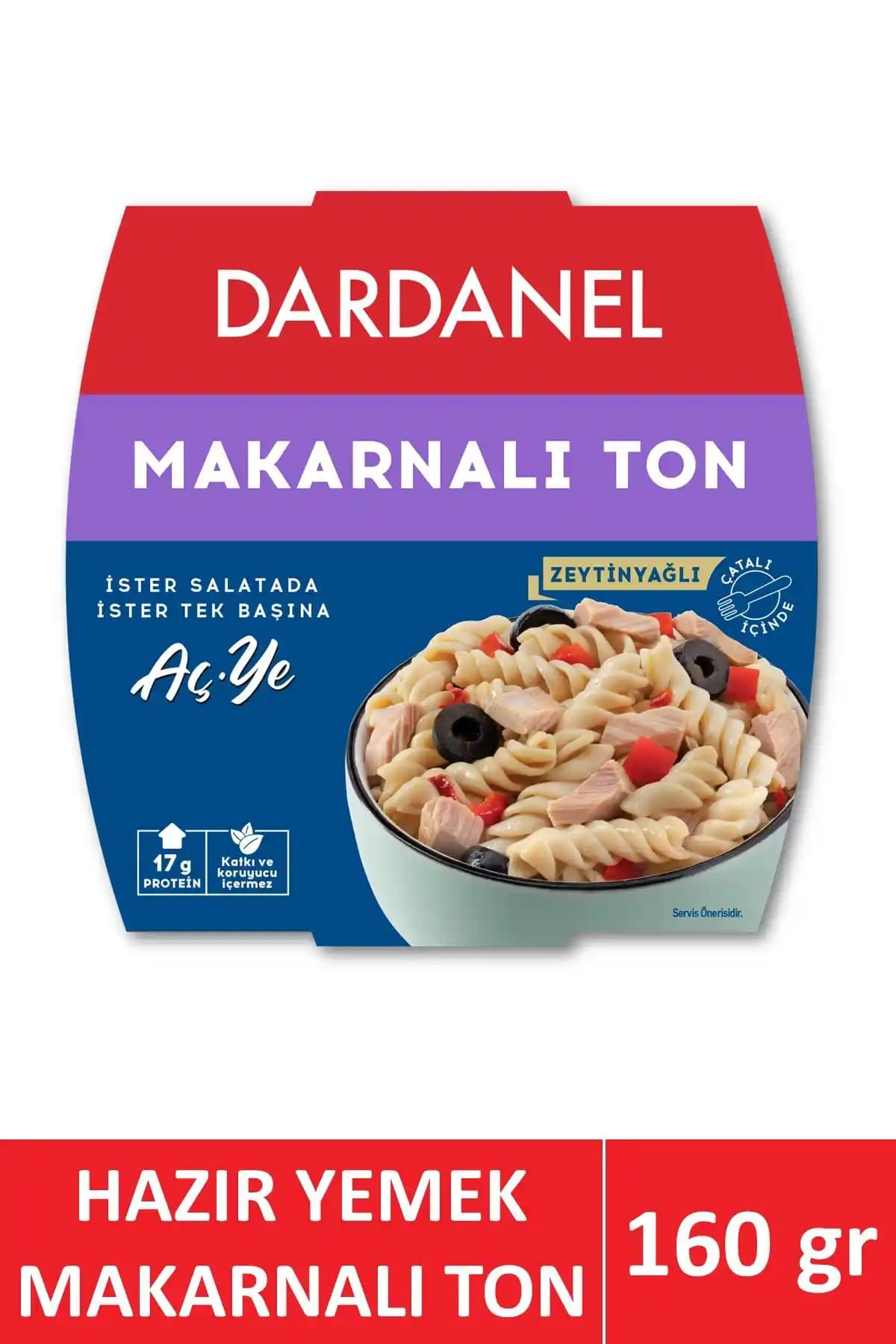 Dardanel Aç Ye Makarnalı Ton Balığı 160g Sağlıklı ve Pratik Beslenme Seçeneği
